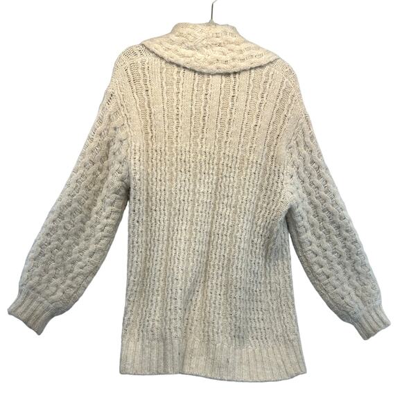 Anthropologie Rashida Ivory Longline Oversized Cardigan in Cream size XS - Picture 7 of 12